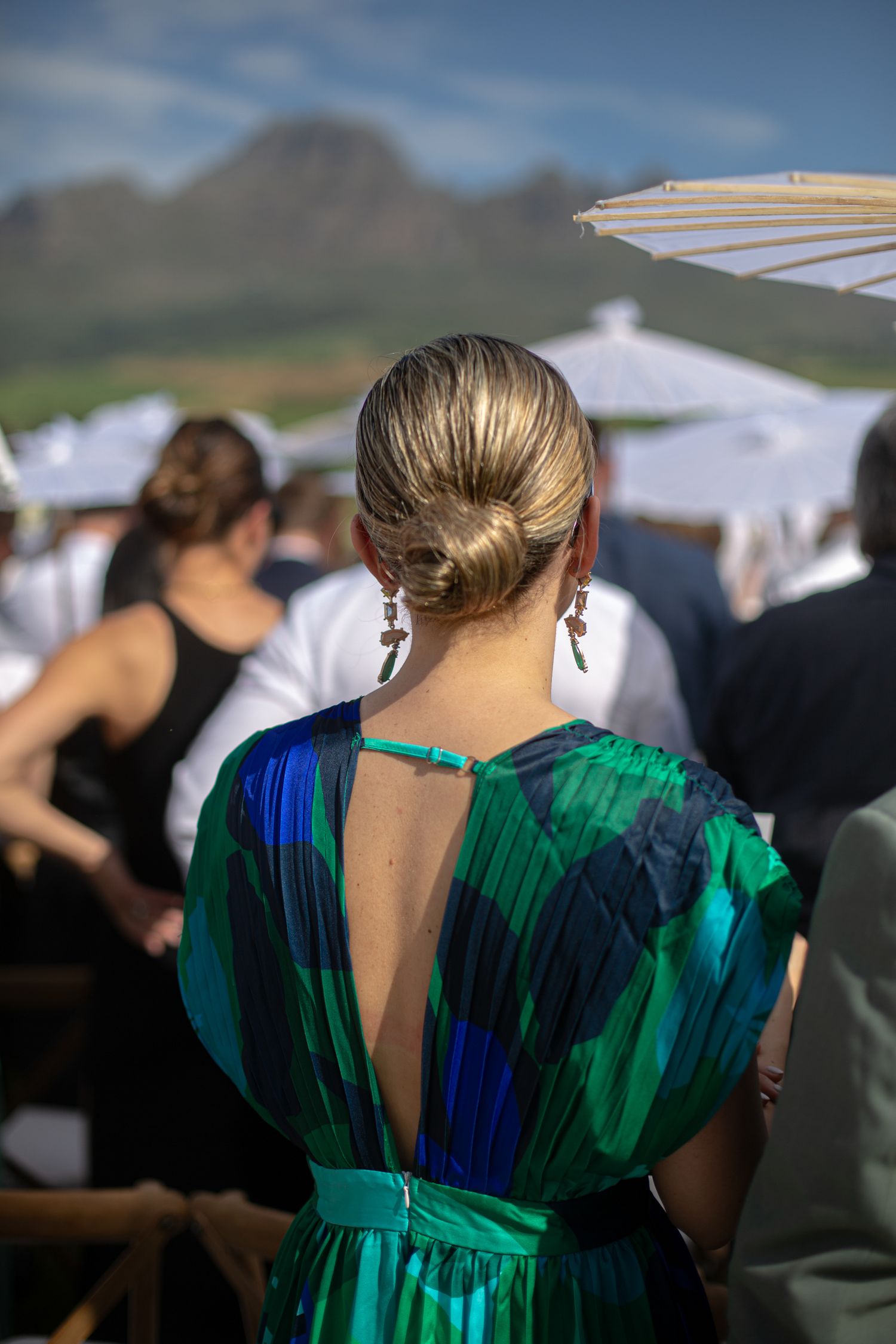Bride and groom ceremony at Webersburg Wine Farm, Stellenbosch
