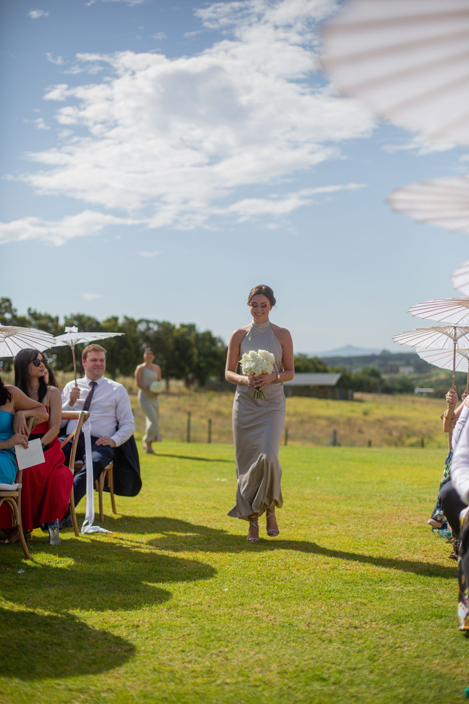 Bride and groom ceremony at Webersburg Wine Farm, Stellenbosch