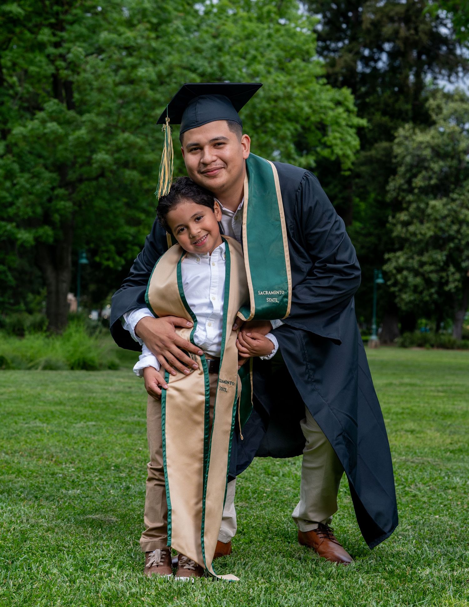 Graduation photography at Sacramento State University with The Padillas photography