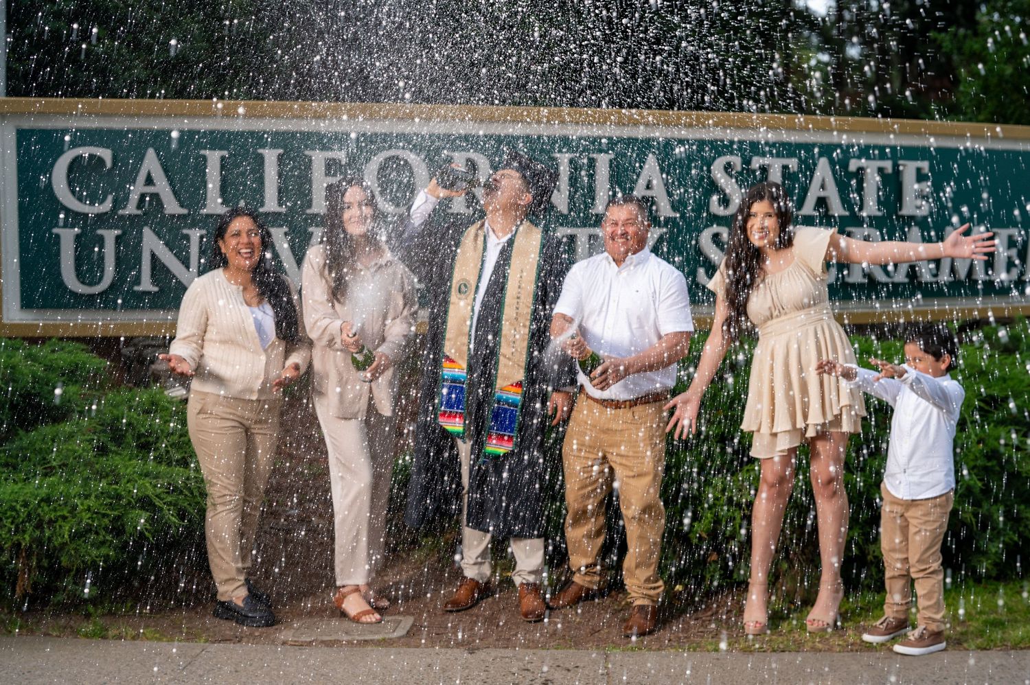 Graduation photography at Sacramento State University with The Padillas photography