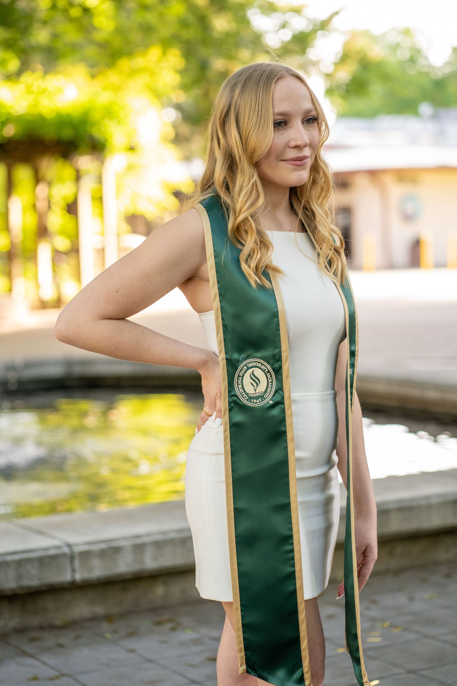 Sacramento State graduation photo by The Padillas professional graduation photographers.