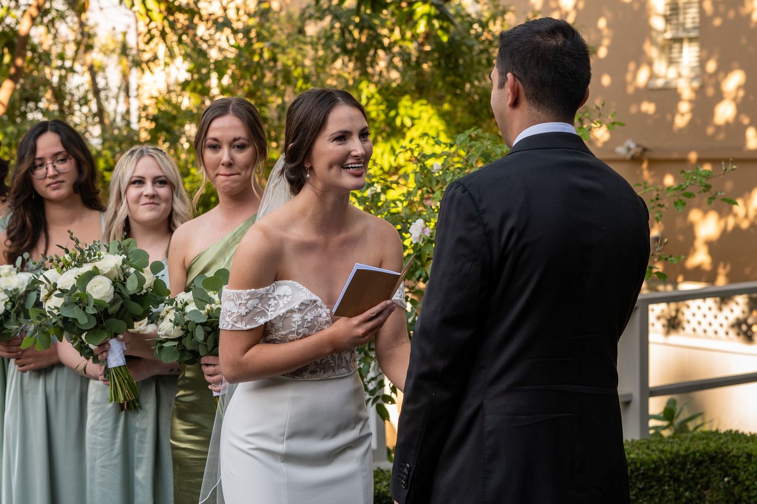 Candid wedding moment captured in documentary style by The Padillas wedding photographers