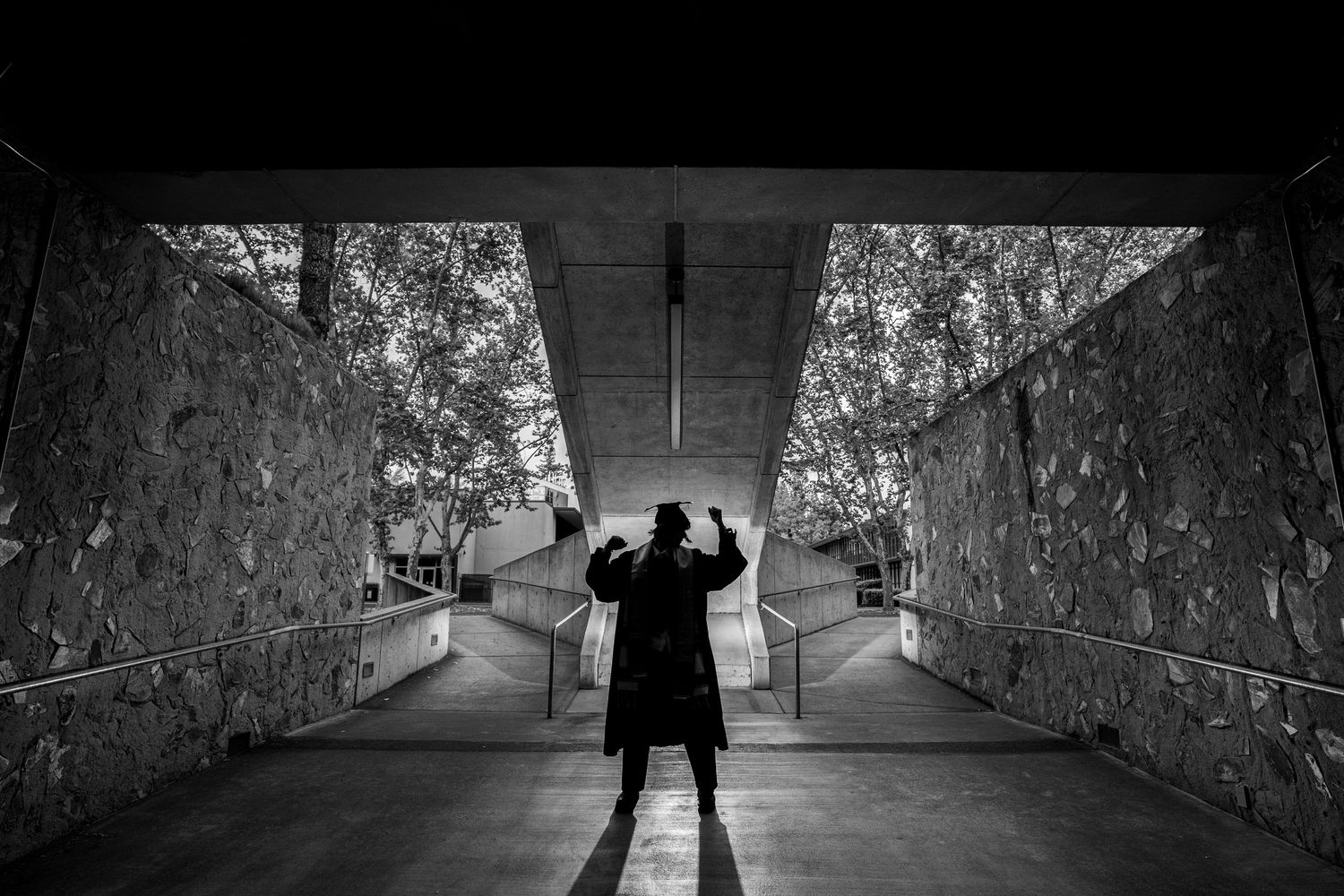 Creative Graduation photography at Sacramento State University with The Padillas photography