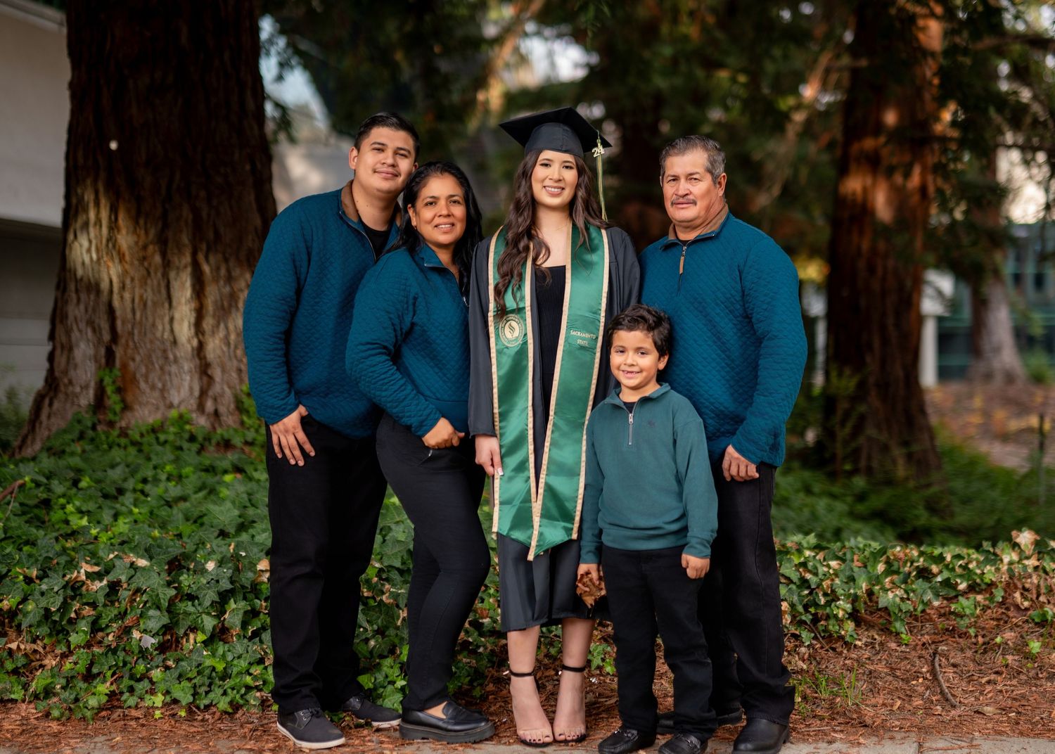 Graduation photography at Sacramento State University with The Padillas photography
