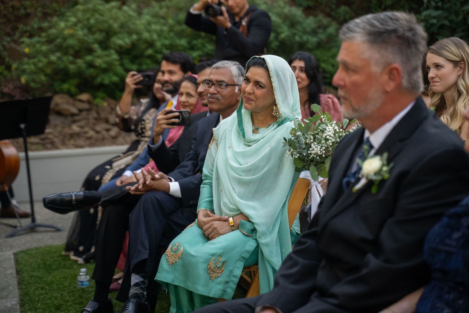 Candid wedding moment captured in documentary style by The Padillas wedding photographers