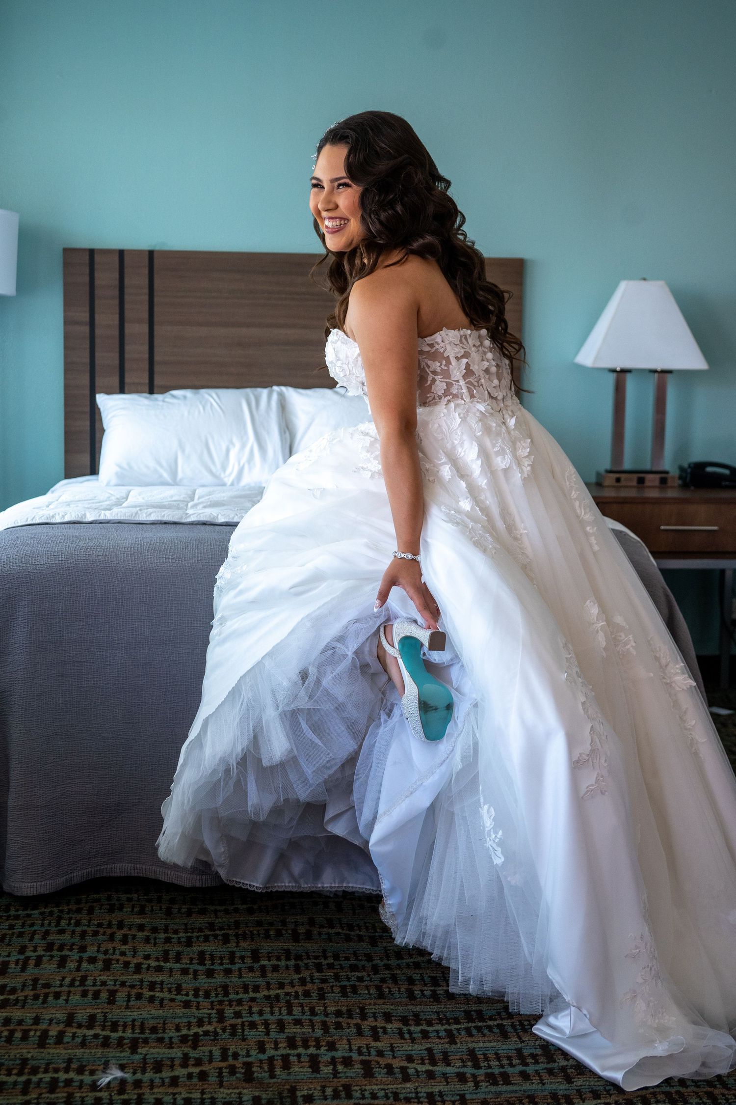 Candid wedding moment captured in documentary style by The Padillas wedding photographers