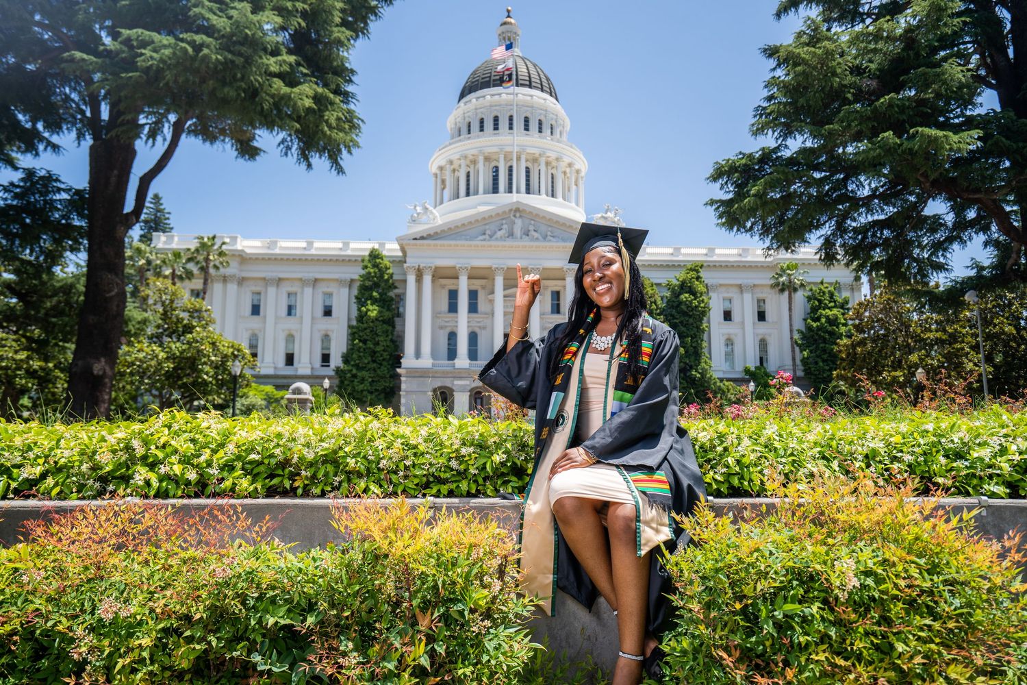 Graduation photography at Sacramento State University with The Padillas photography