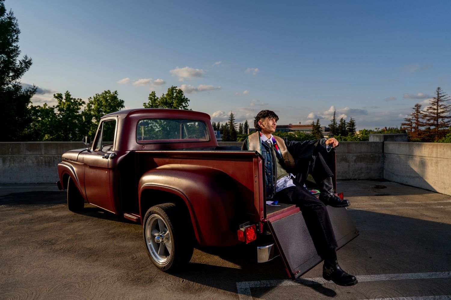 Creative Graduation photography at Sacramento State University with The Padillas photography