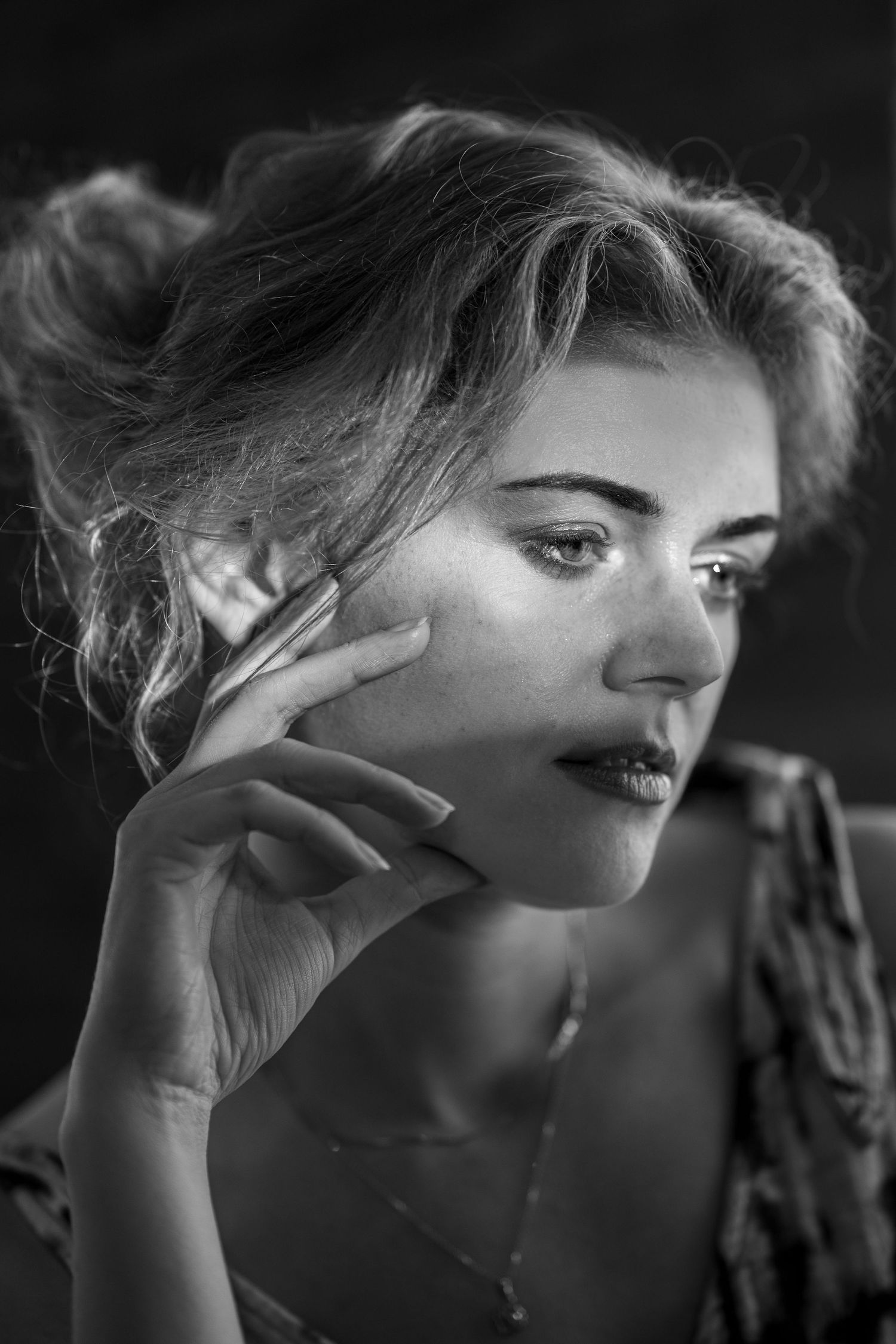 Studio portrait photography session