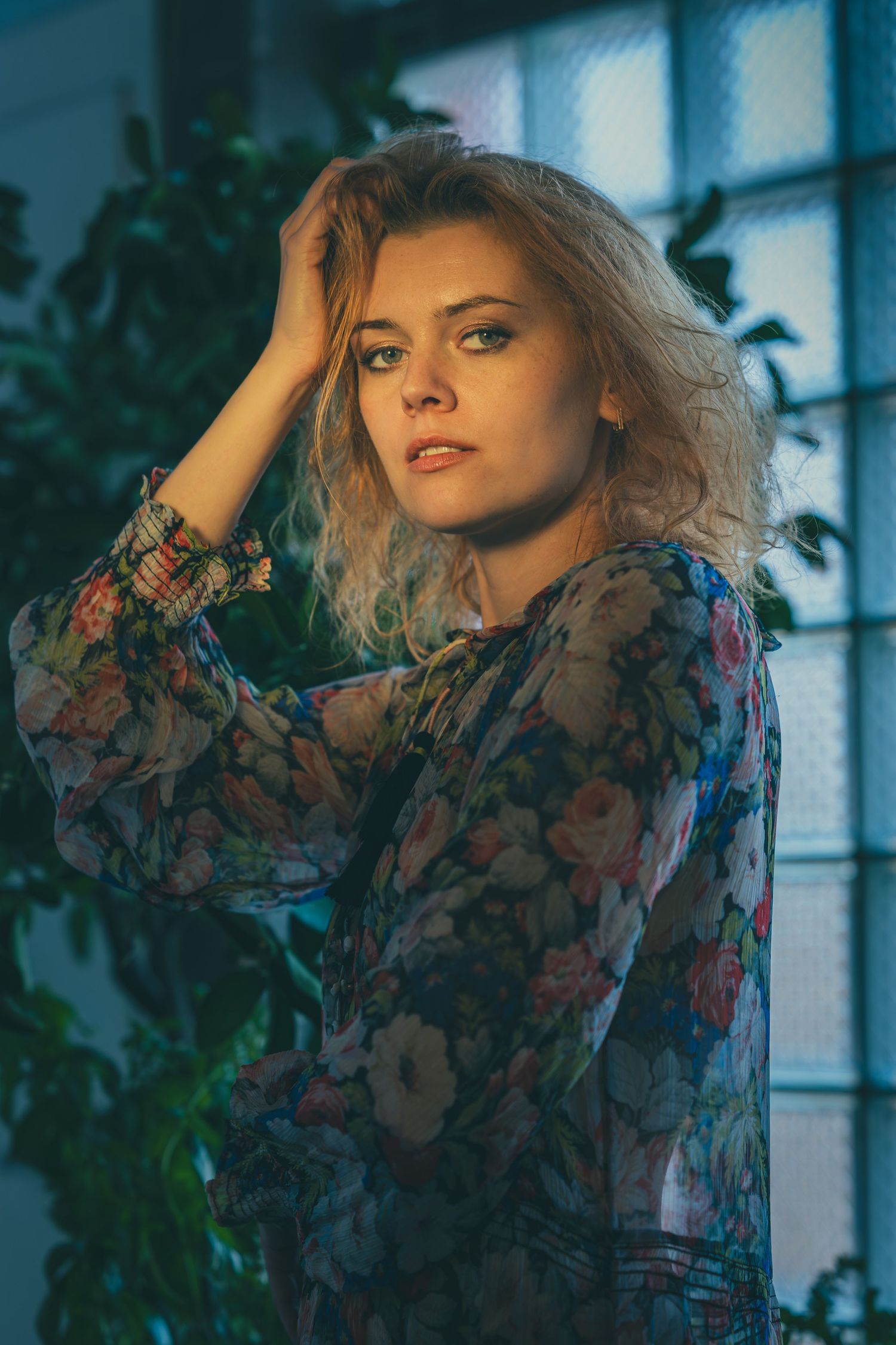 Studio portrait photography session