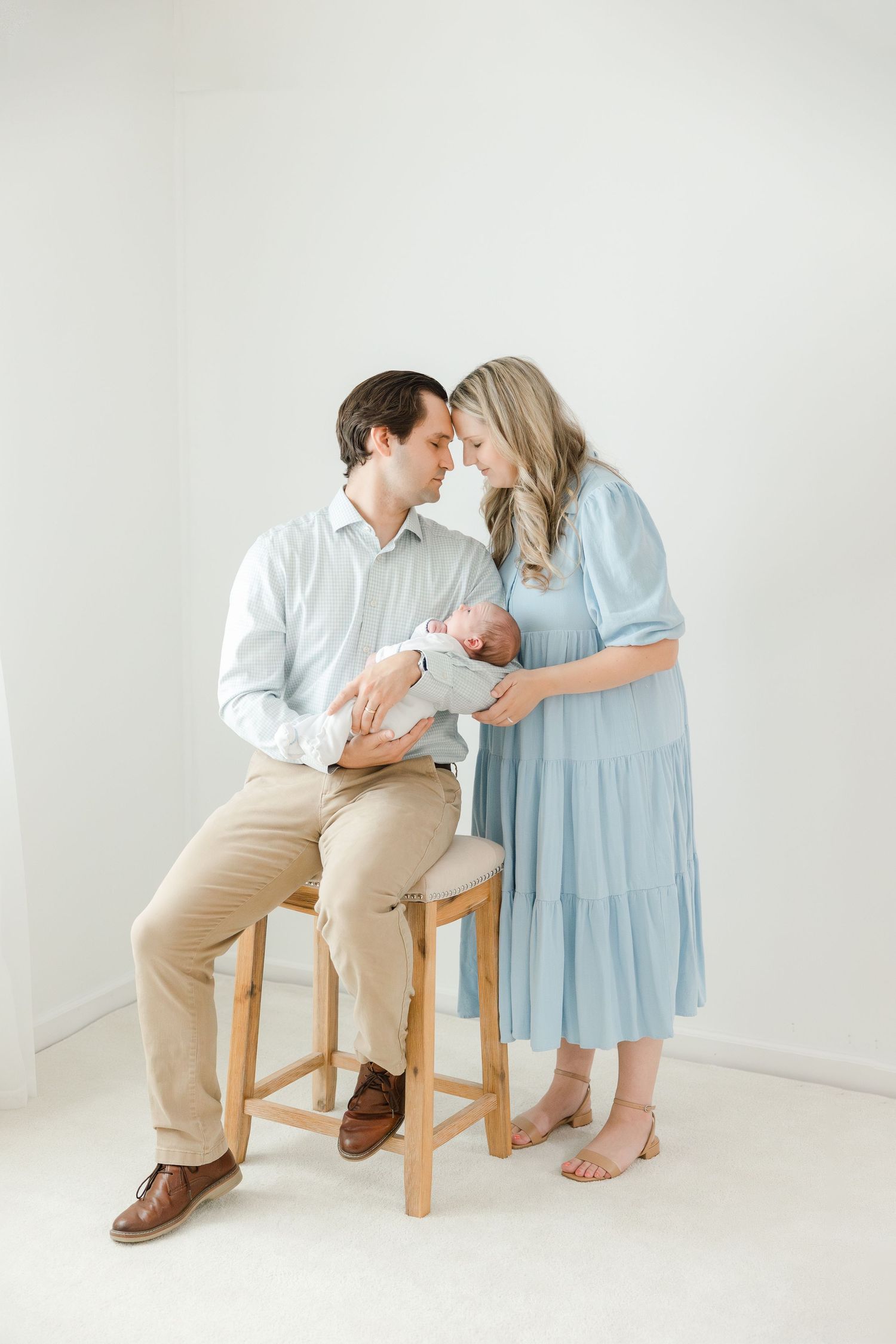 Studio newborn photography in Asheville NC specializing in timeless, elegant newborn images.
