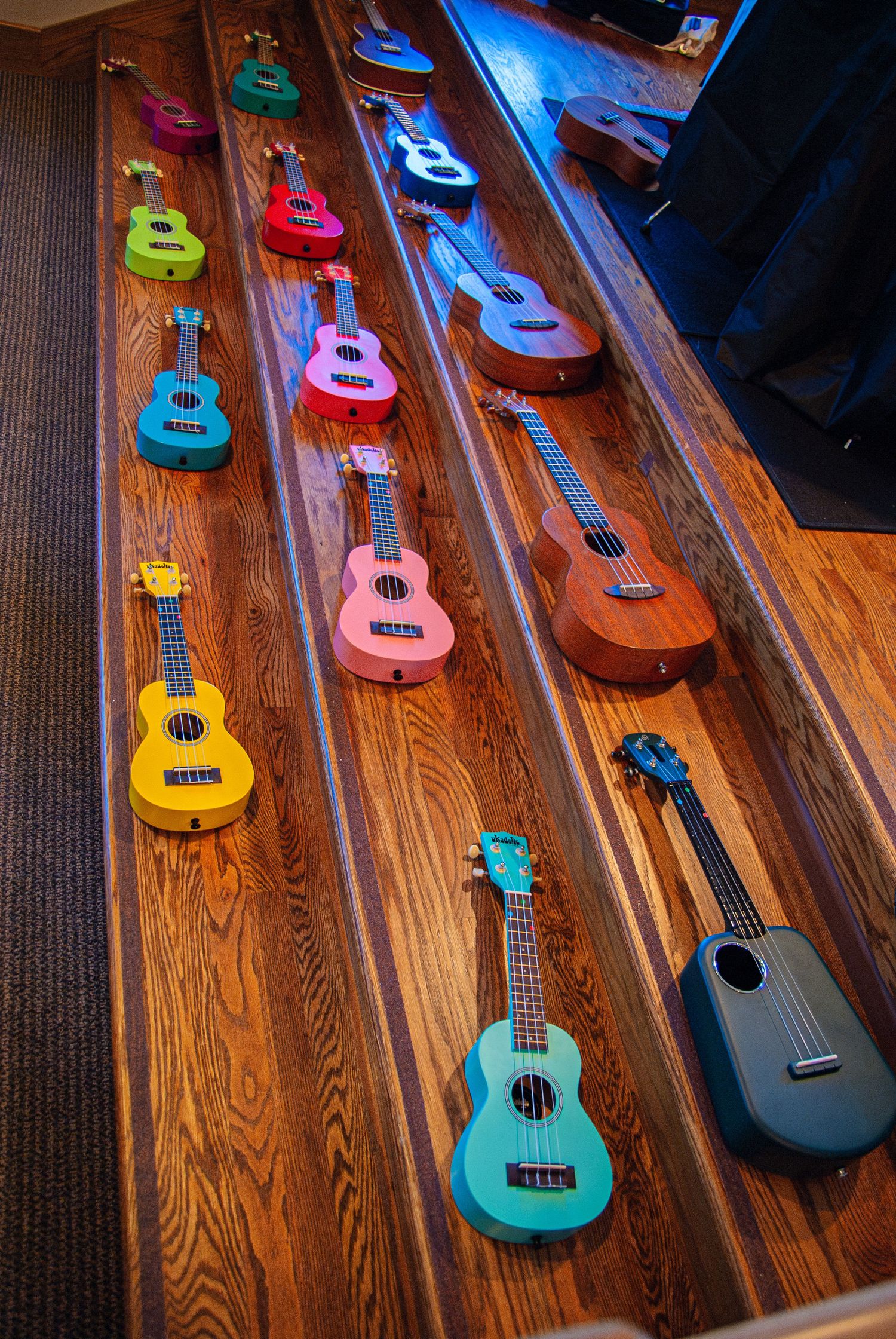 Colorful Ukuleles