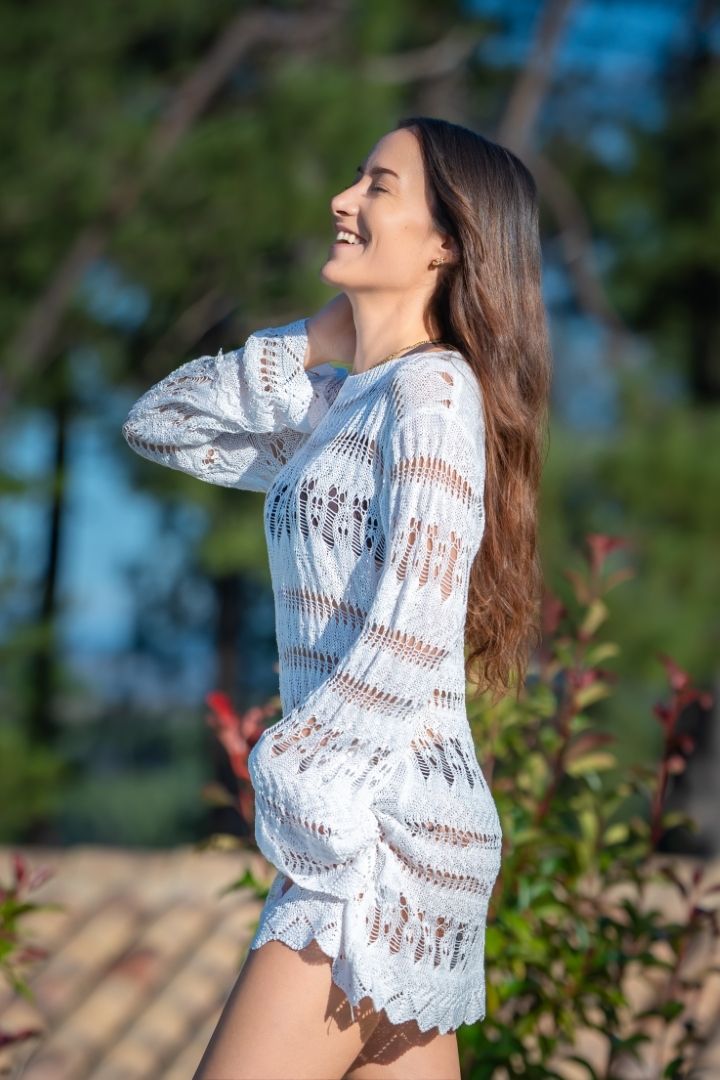 Séance lifestyle femme robe légère extérieur Lausanne - Outdoor lifestyle session women light dress Lausanne