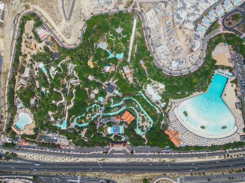 Map of Siam Park water in Tenerife