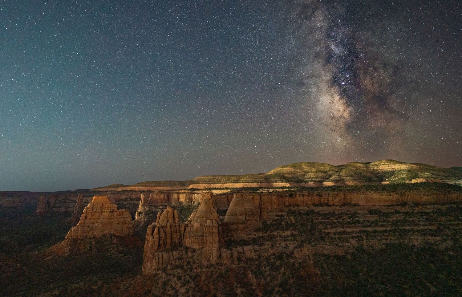 Colorado National Monument Milky Way photo canyons and stars