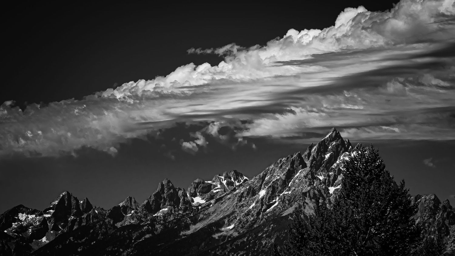 Grand Teton National Park black and white photo available for print