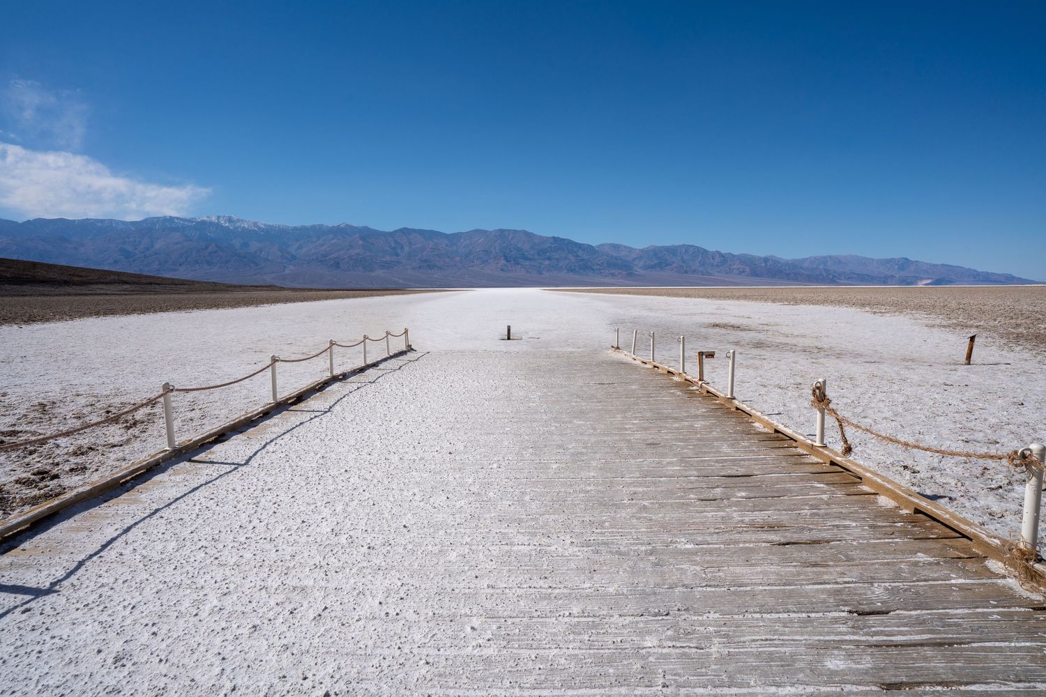 Death Valley National Park white sand Badwater Basin
