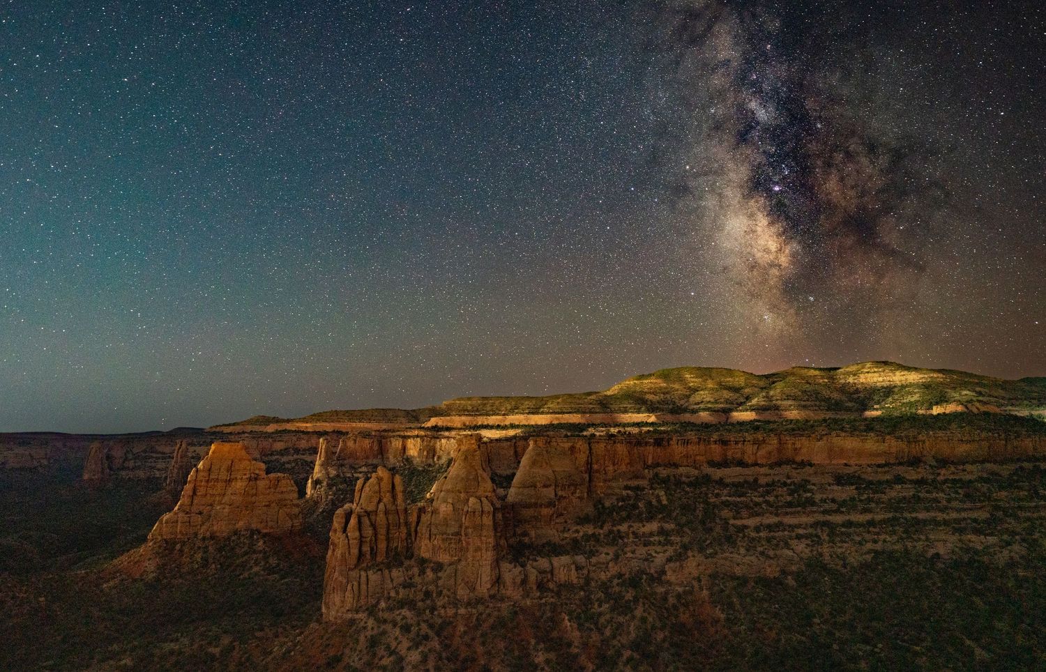 Colorado National Monument Milky Way photo canyons and stars