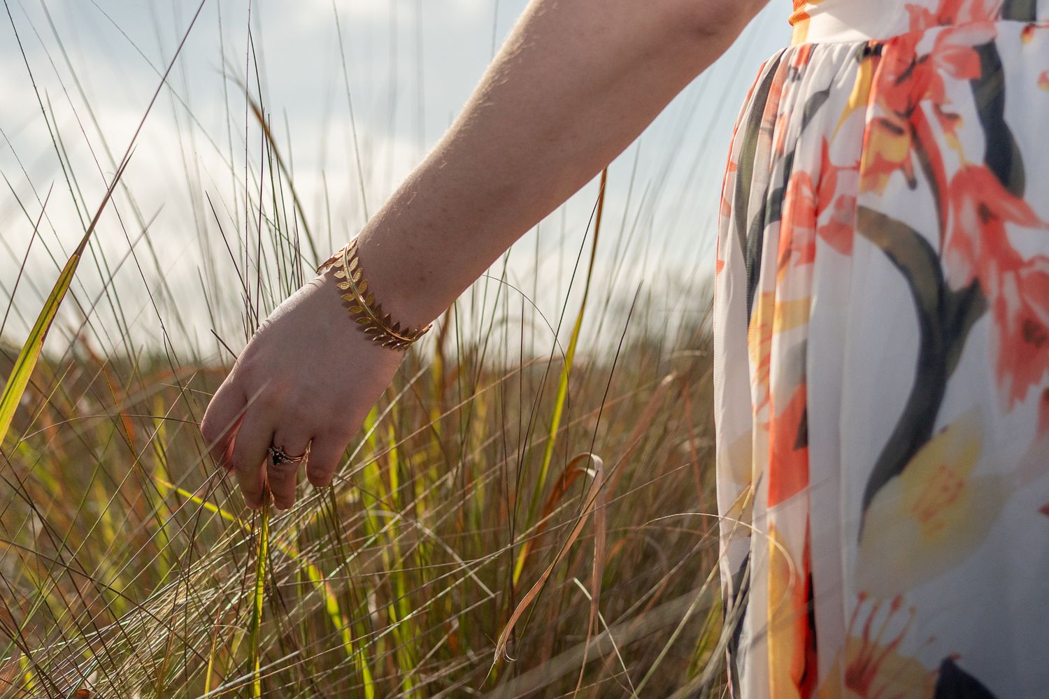 Hand in field