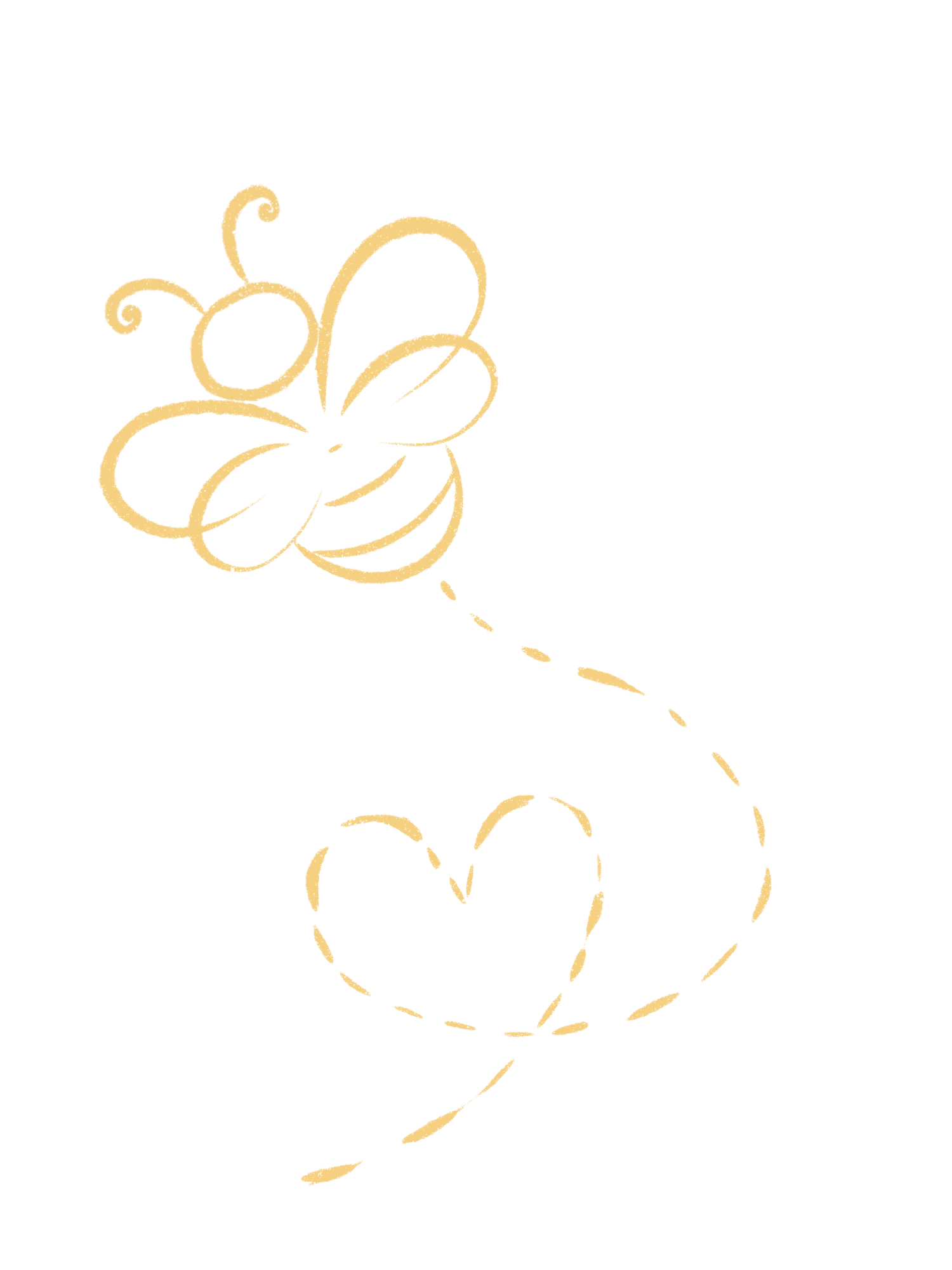 Simple yellow butterfly line art illustrations on white background.