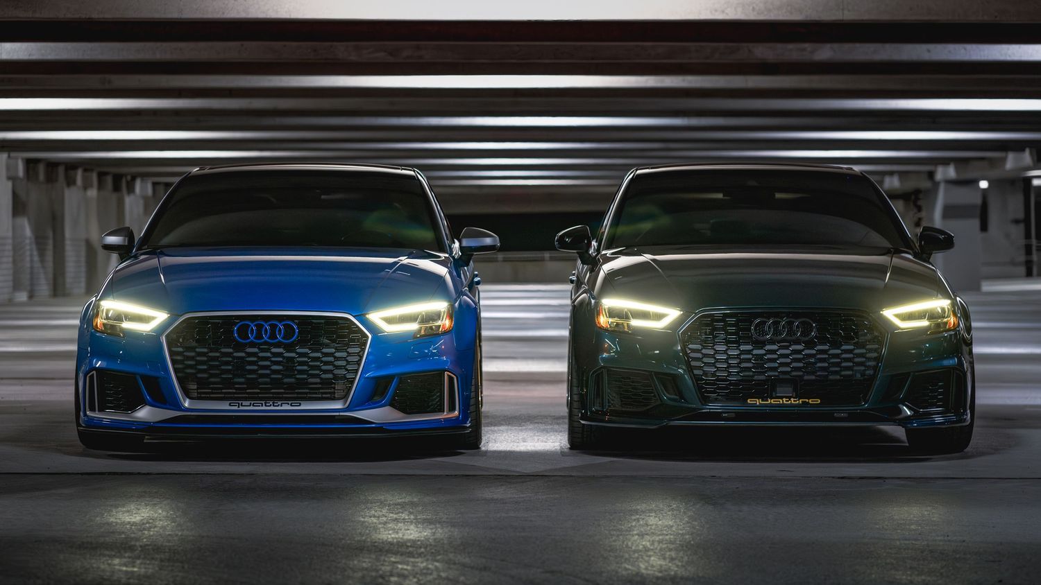 Dos Audi RS3's