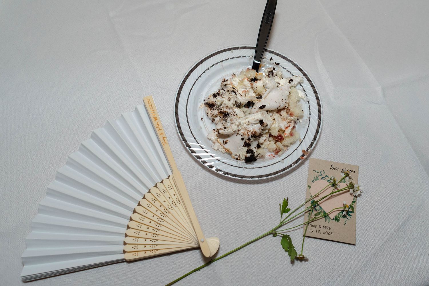 Reception flat-lay
