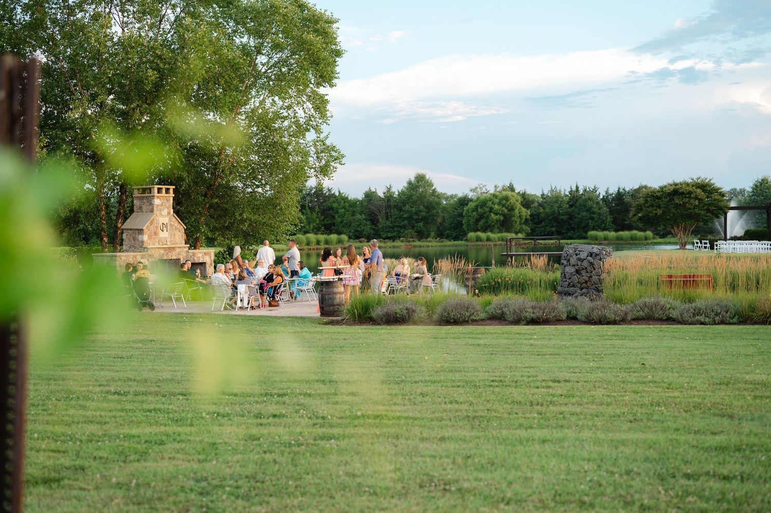 A view of the cocktail hour site
