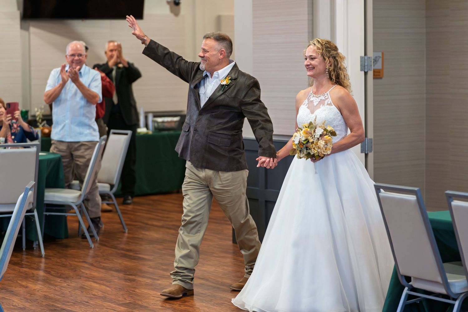 Bride and groom entrance