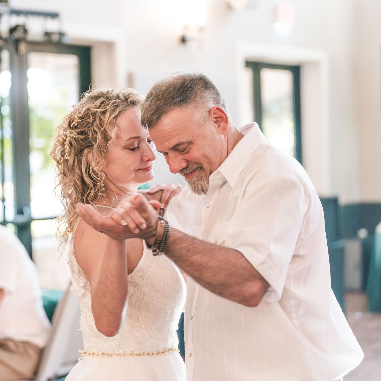 Bride and groom first dance