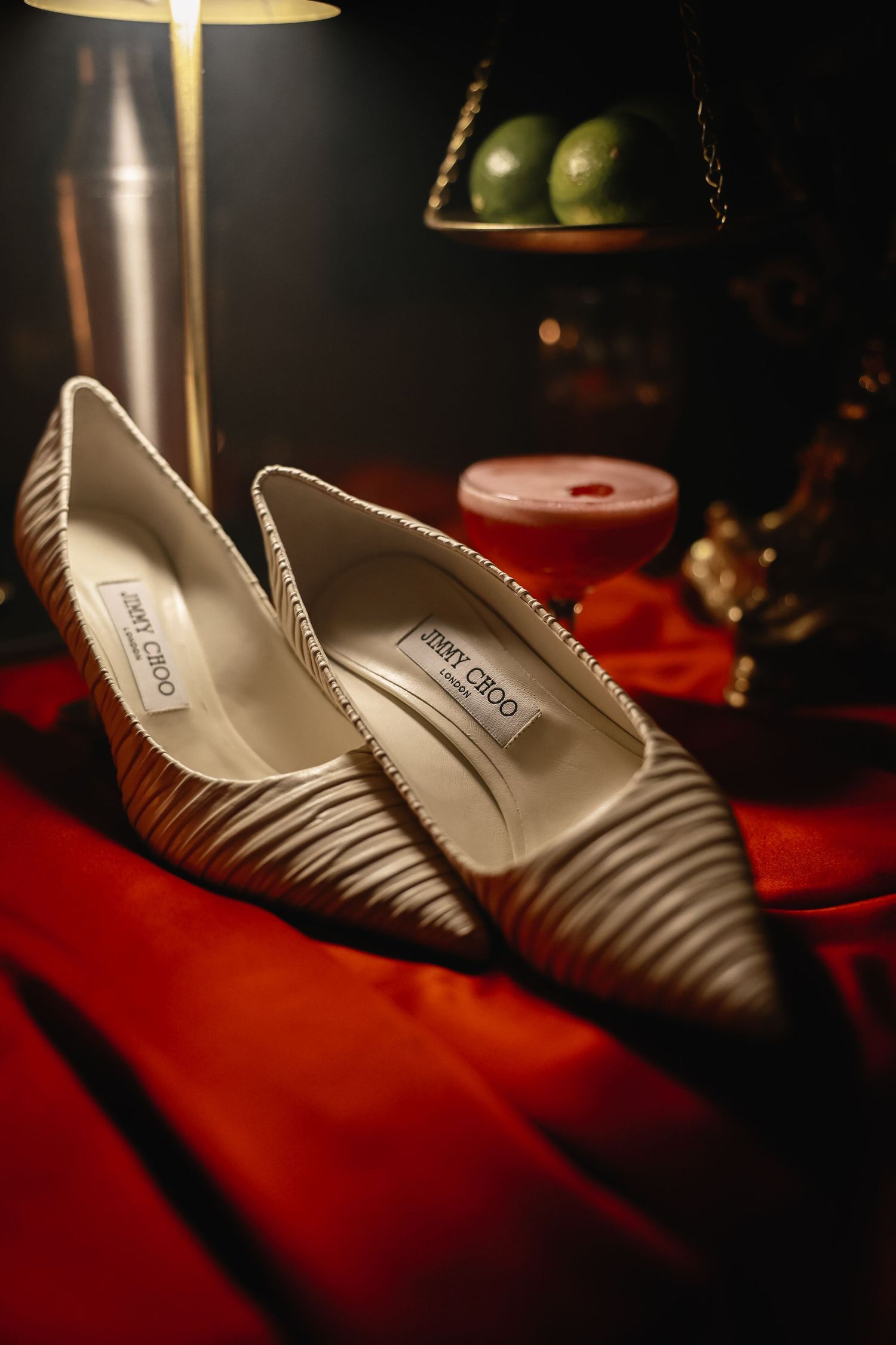 red winter wedding at deer meadows ranch in utah by molly vincent photography salt lake city jimmy choo white heels