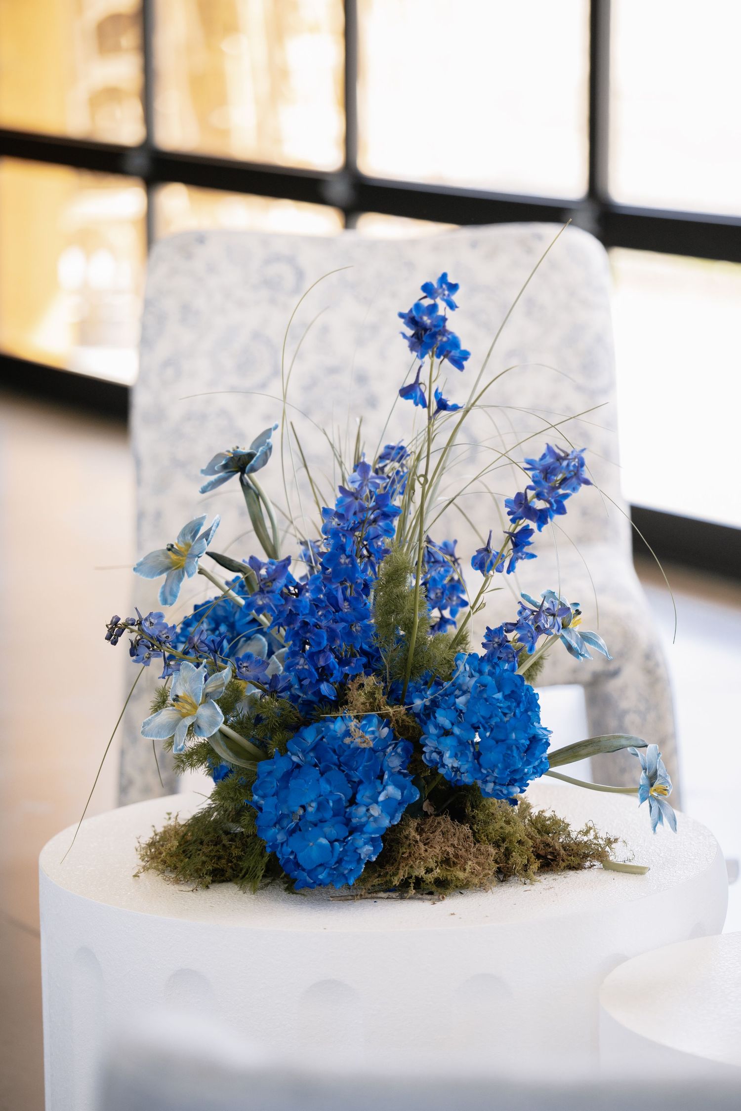 Blue Hour Editorial with The Mountain Aisle at Deet Flat Ranch in Nampa Idaho by Molly Vincent Photography luxury editorial blue wedding