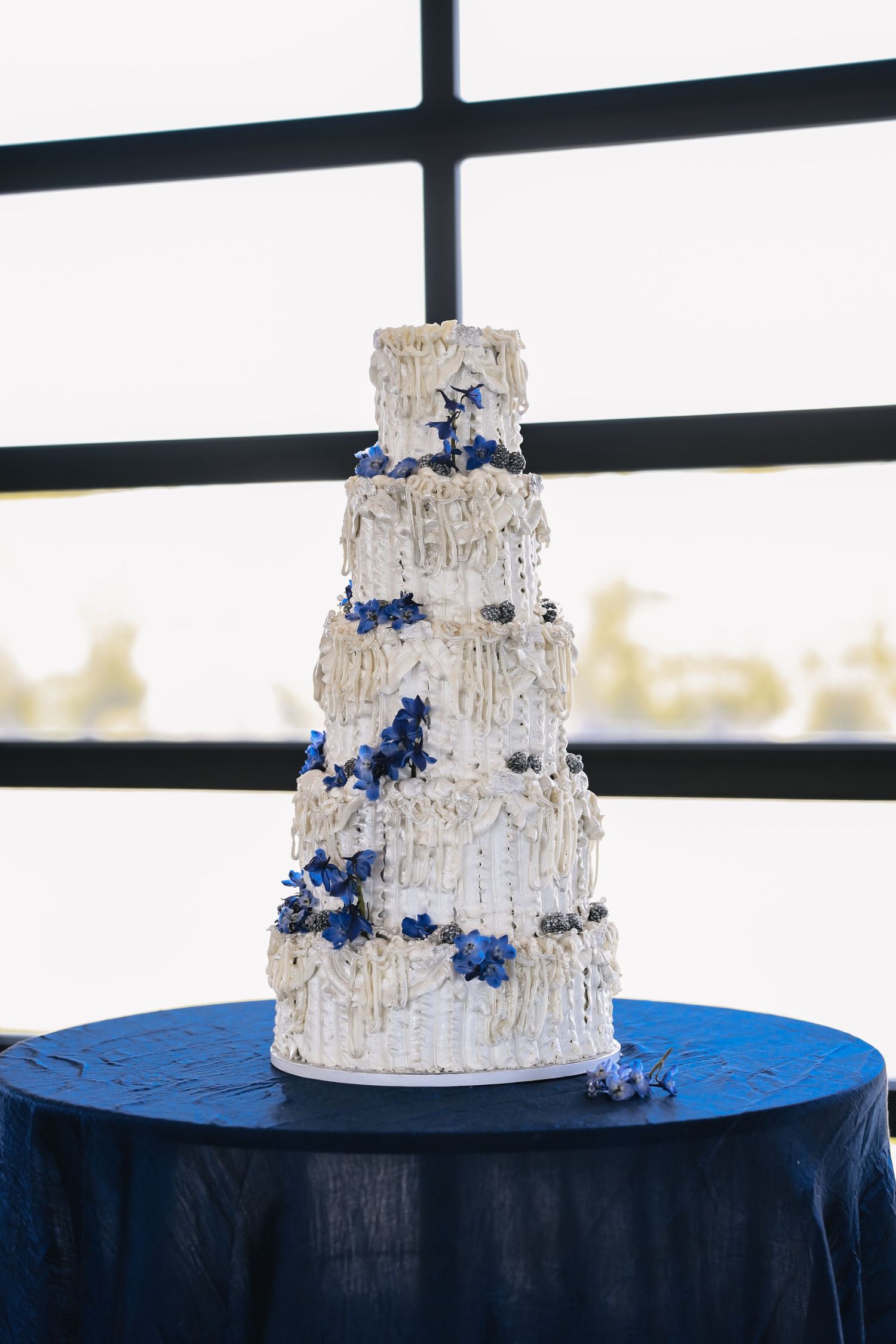 Blue Hour Editorial with The Mountain Aisle at Deet Flat Ranch in Nampa Idaho by Molly Vincent Photography luxury editorial blue wedding
