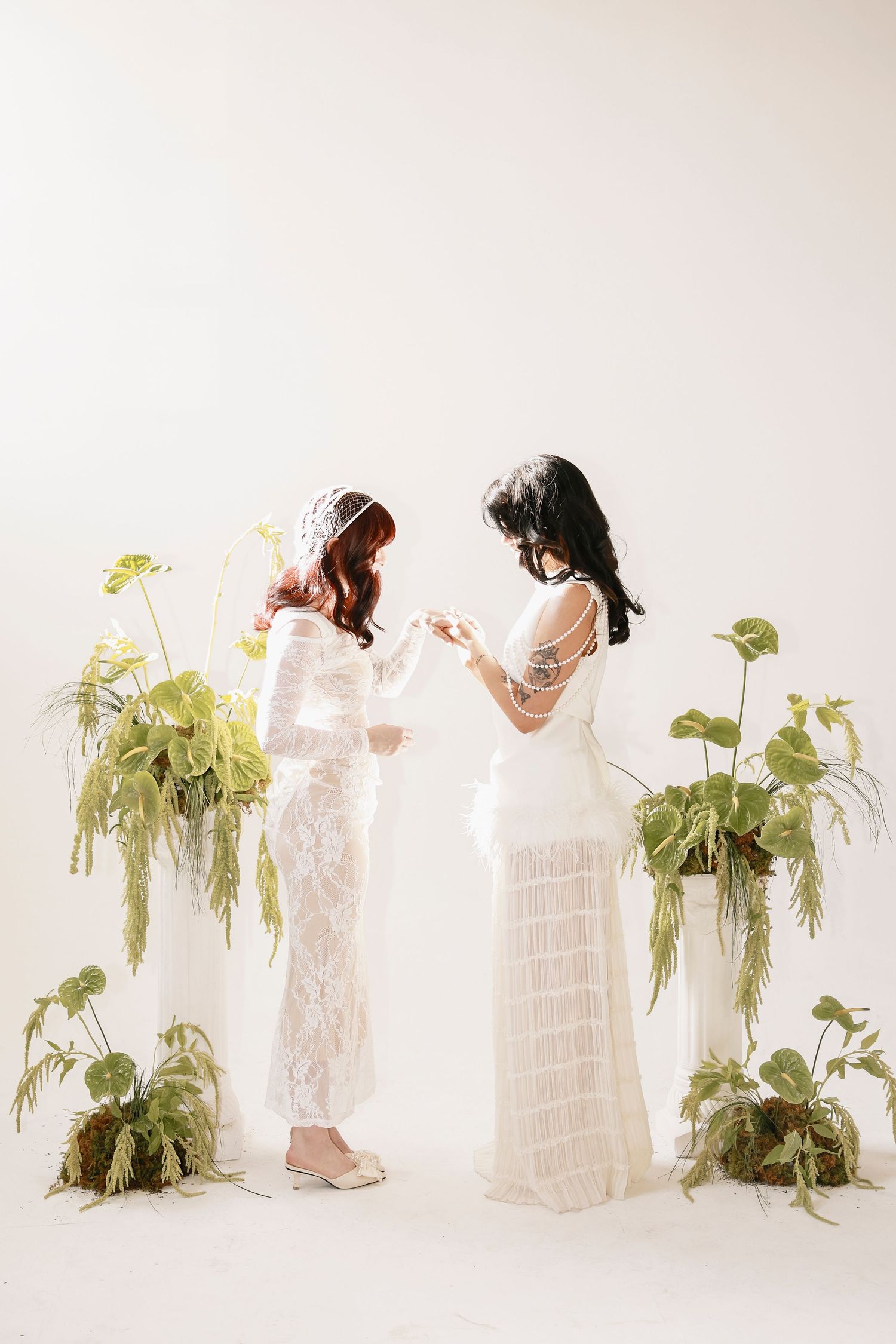 Vintage Kitsch Wedding at Studio Q queer gay lesbian couple by molly vincent photography idaho boise meridian nampa kuna caldwell