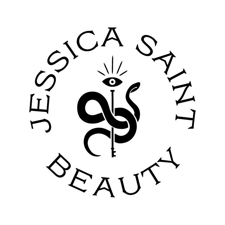 Circular logo design with decorative curved text and musical note symbols arranged in a swirling pattern.