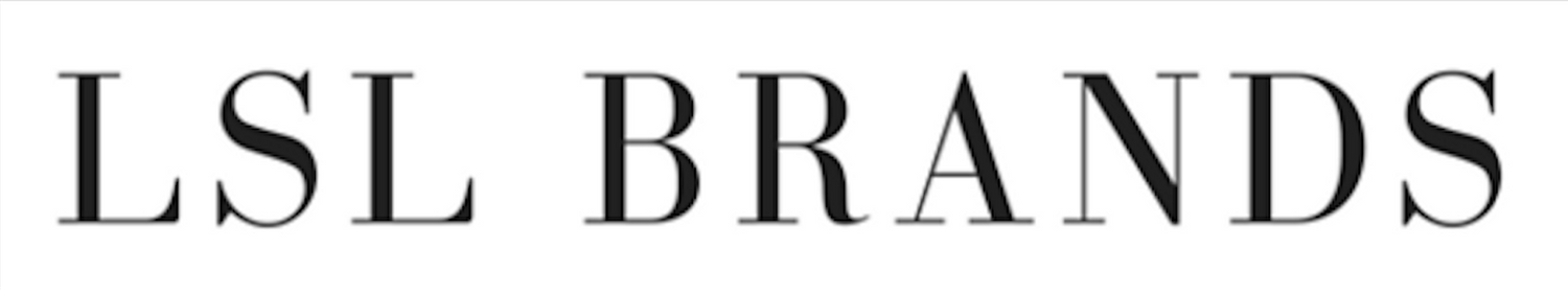 Simple black text logo displaying LSL BRANDS in capital letters.