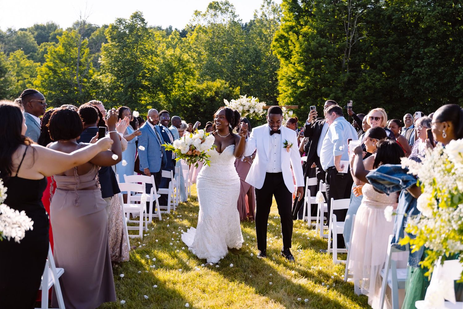 walk off moment outdoor beautiful black love wedding momment
