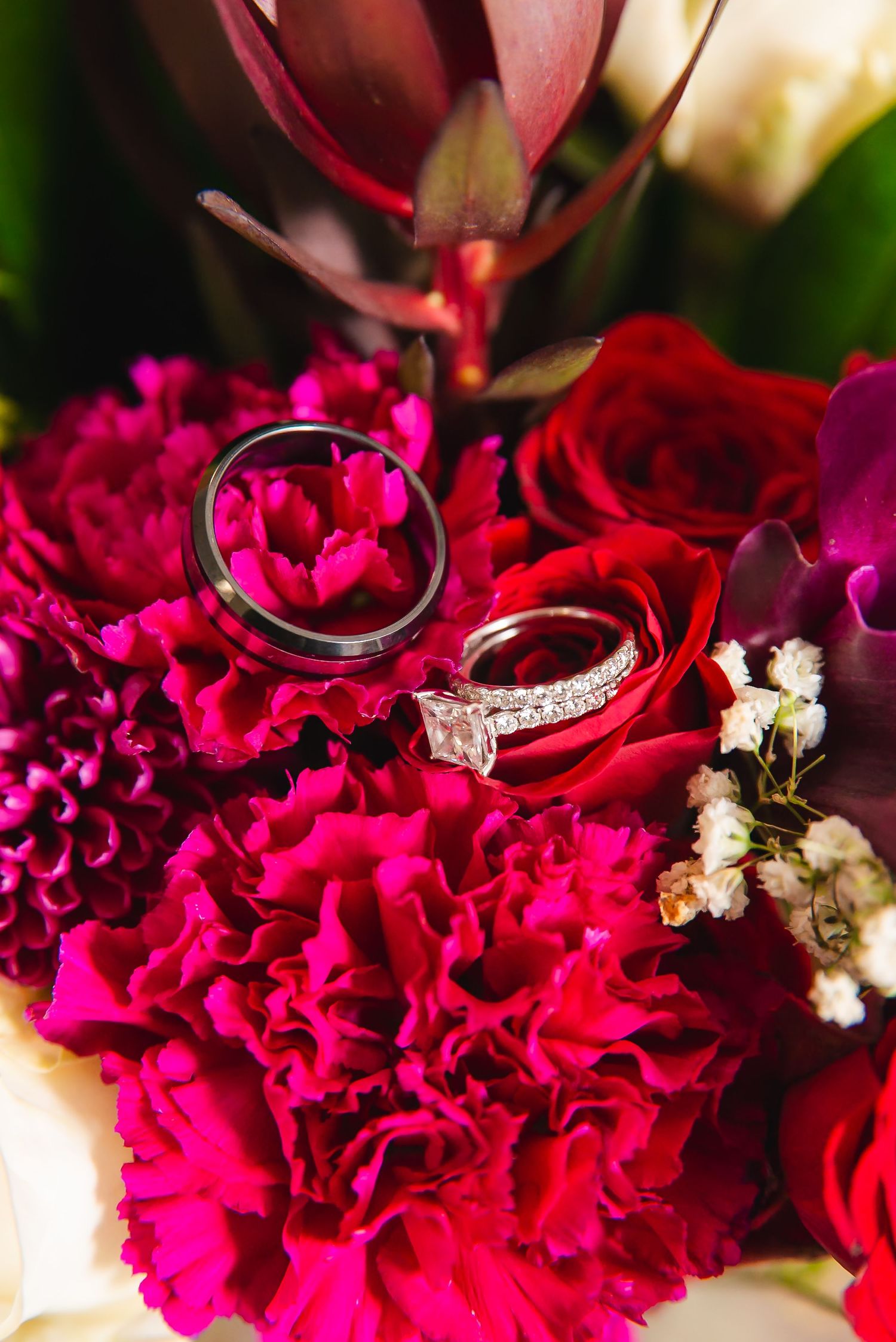 wedding ring details shot