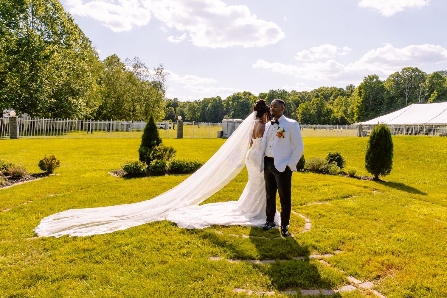 first touch, no look moment wedding portrait outdoor session