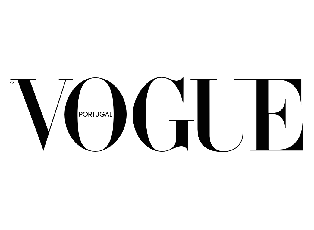 Classic Vogue Portugal magazine logo in black serif typography.
