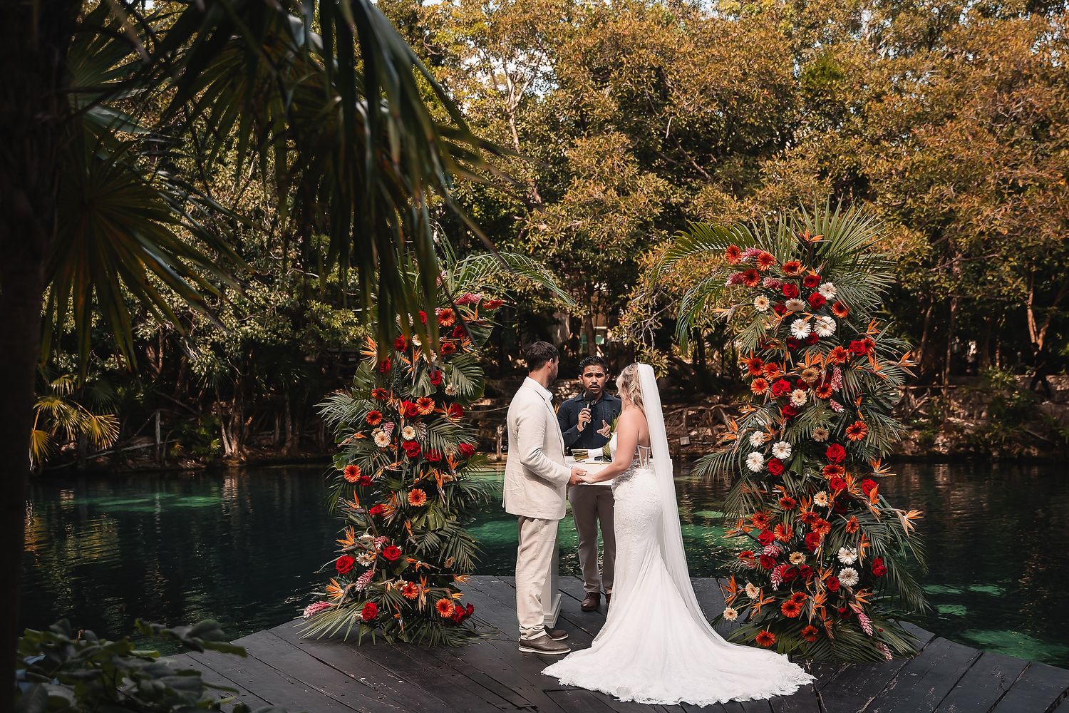 Sandos Caracol destination wedding photography in Playa del Carmen Riviera Maya Mexico