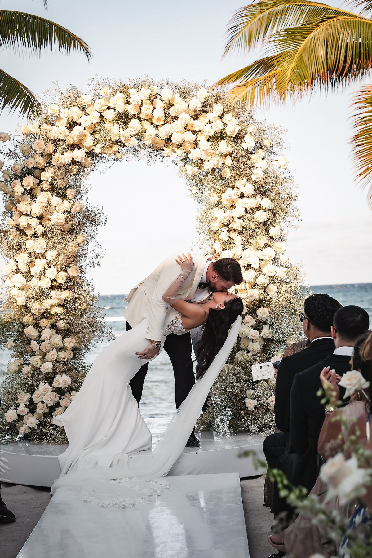 Elegant beach wedding in Riviera Maya Mexico