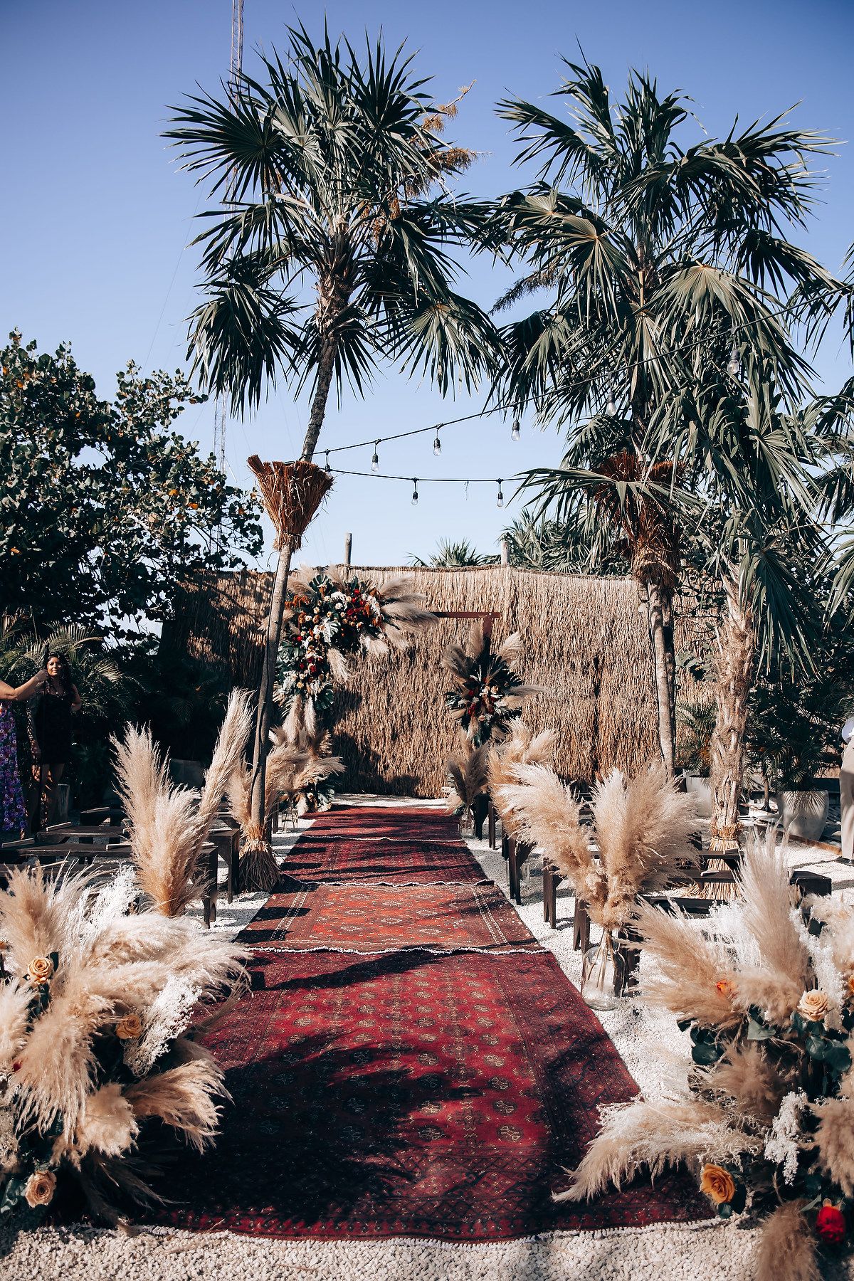 Tropical beachfront wedding celebration at Nu Tulum Riviera Maya Mexico
