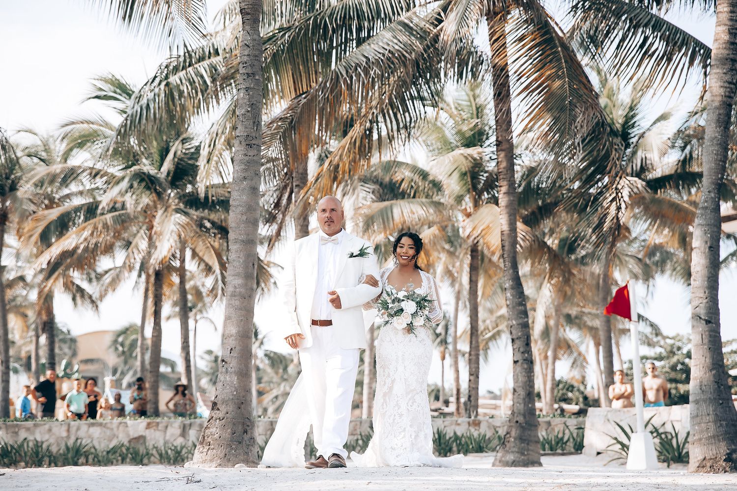 Barcelo Hotel tropical garden wedding photography Riviera Maya