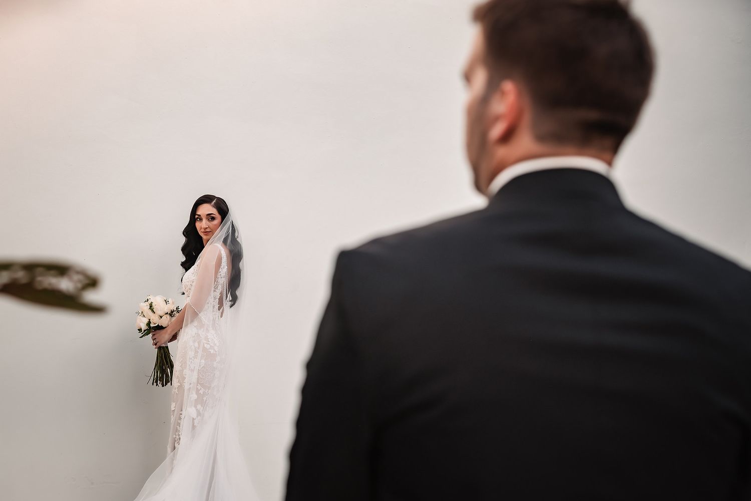 Wedding ceremony moments captured in a series of candid photographs showing formal attire.