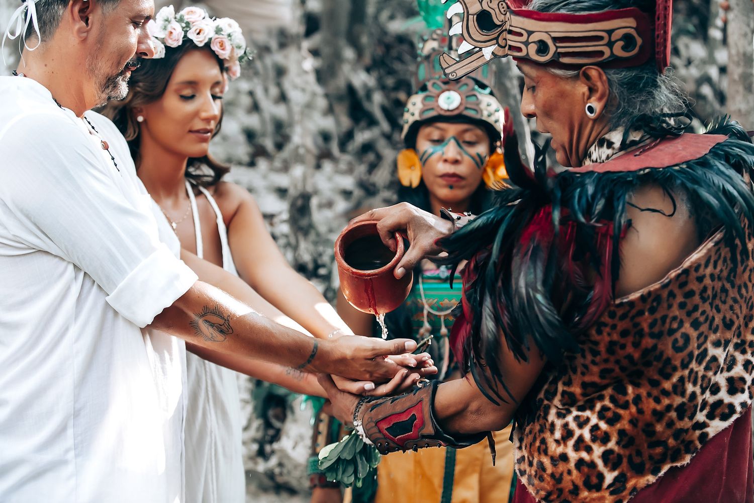 Elopement wedding videography Cenote in Tulum