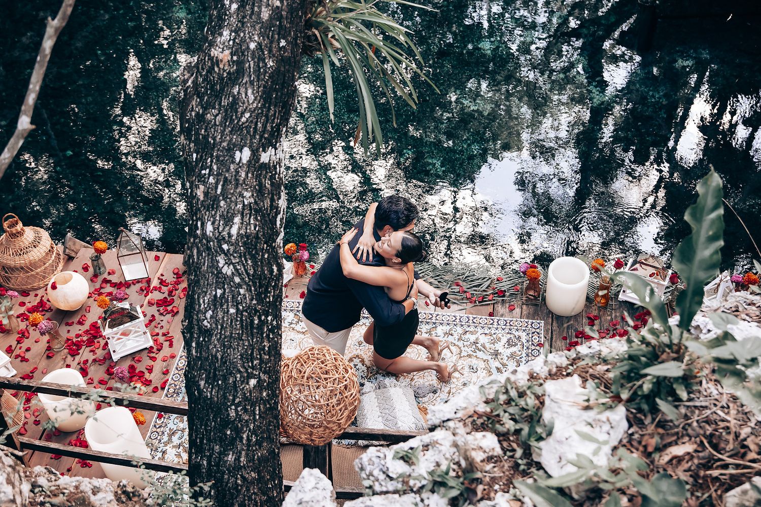 Cinematic Marriage Proposal at a Tulum Cenote