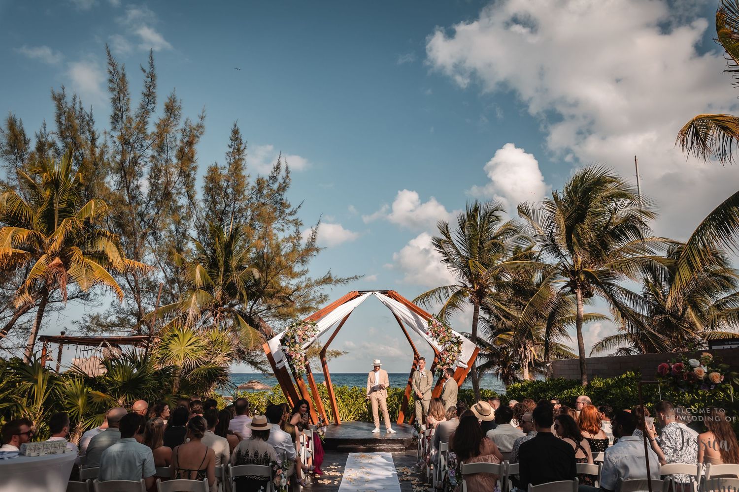 The Fives Beach Hotel wedding photography in Playa del Carmen Riviera Maya Mexico
