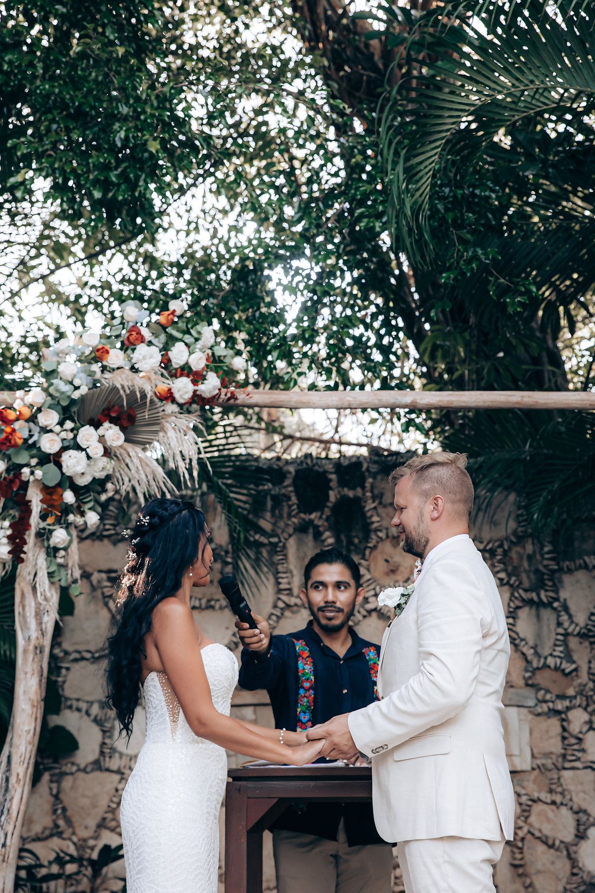 Mahekal Beach tropical garden ceremony Playa del Carmen Mexico