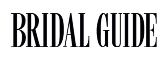 Black text reading 'Bridal Guide' in classic serif typography.