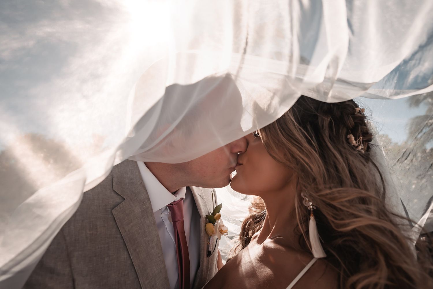 Romantic couple photos at Bahia Principe Tulum Riviera Maya Mexico